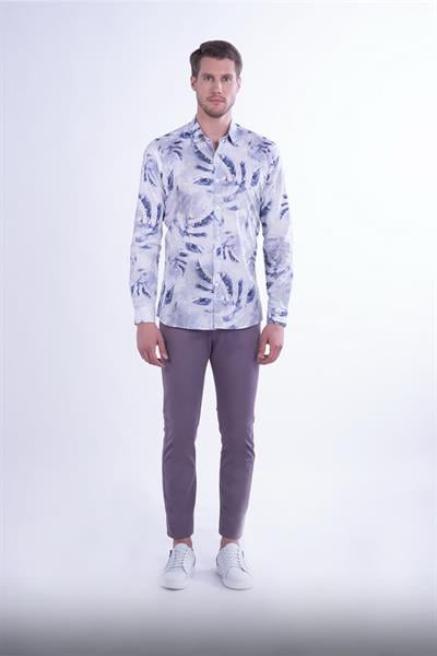 P 1078 Slim Fit Lila Spor Pantolon