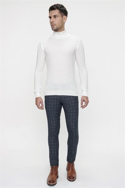 P 1082 Slim Fit Lacivert Spor Pantolon