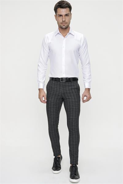 P 1082 Slim Fit Siyah Spor Pantolon