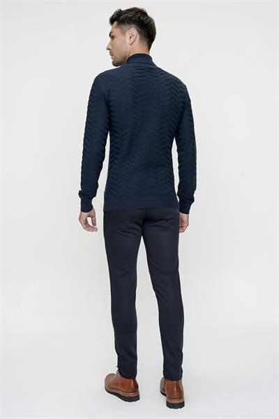P 1084 Slim Fit Lacivert Spor Pantolon