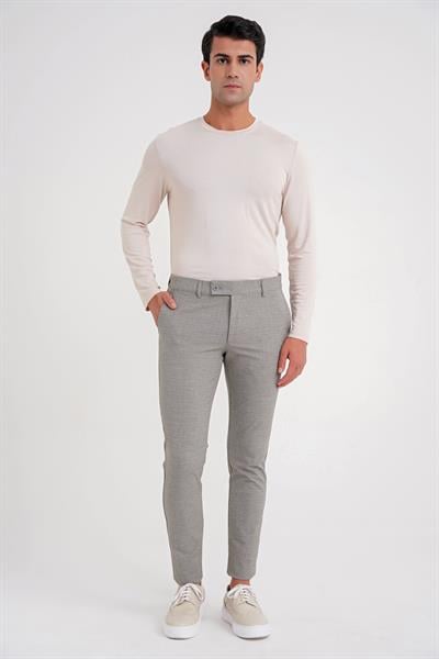 P 1086 Slim Fit Bej Spor Pantolon