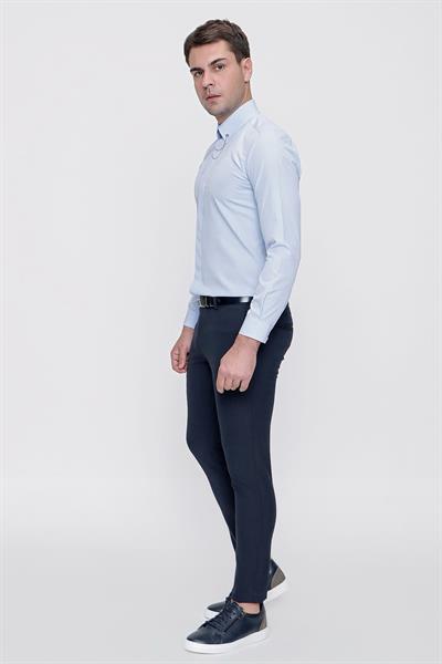 P 1086 Slim Fit Lacivert Spor Pantolon