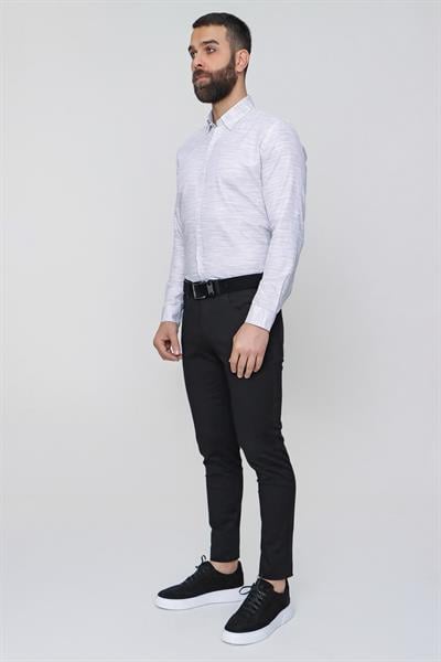 P 1087 Slim Fit Siyah Spor Pantolon