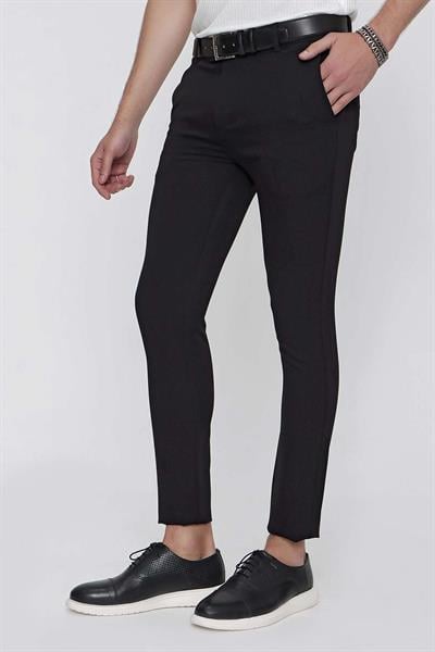 P 1099 Slim Fit Siyah Spor Pantolon