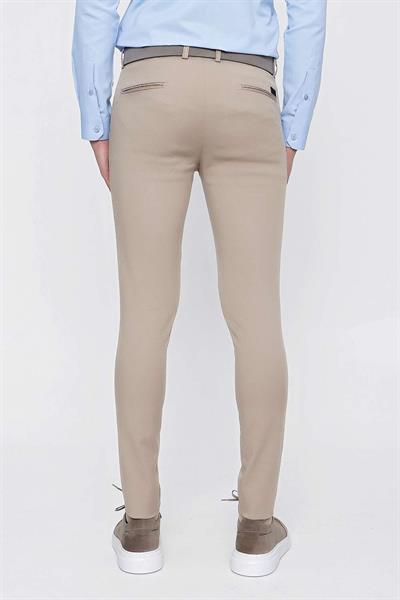 P 1100 Slim Fit Bej Spor Pantolon
