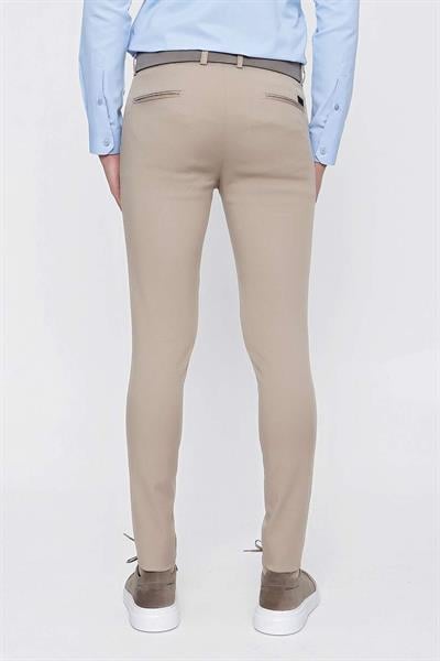 P 1100 Slim Fit Bej Spor Pantolon