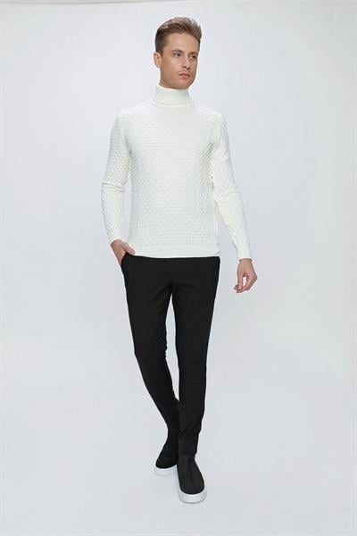 P 1100 Slim Fit Siyah Spor Pantolon