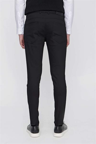 P 1101 Slim Fit Siyah Spor Pantolon