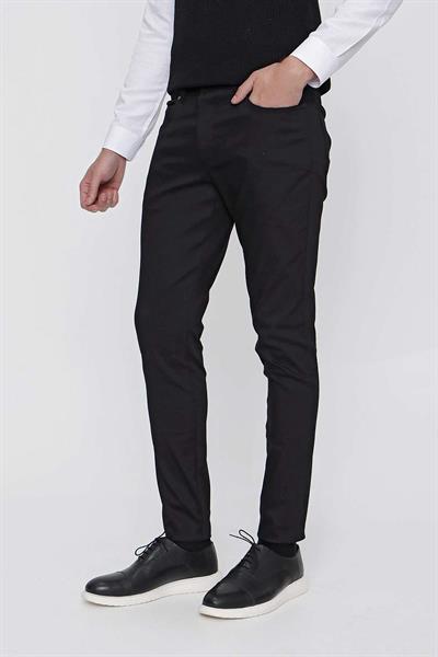 P 1101 Slim Fit Siyah Spor Pantolon