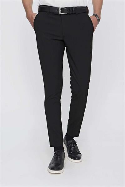 P 1102 Slim Fit Siyah Spor Pantolon