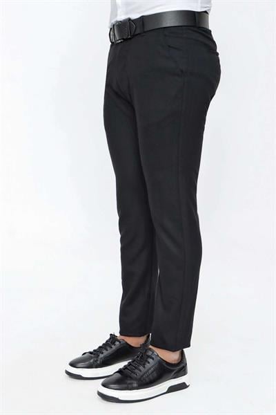 P 1104 Slim Fit Koyu Siyah Spor Pantolon
