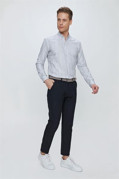 P 1105 Slim Fit Siyah Spor Pantolon