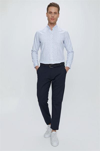 P 1108 Slim Fit Lacivert Spor Pantolon