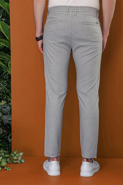 P 1114 Slim Fit Gri Spor Pantolon