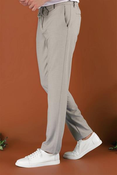 P 1117 Slim Fit Açık Gri Spor Pantolon