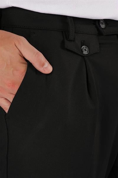 P 1119 Slim Fit Siyah Spor Pantolon
