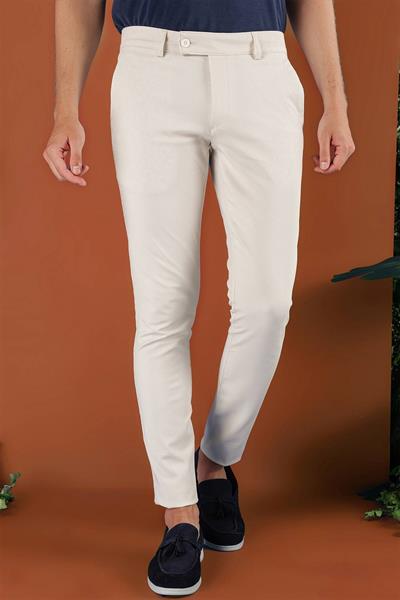 P 1120 Slim Fit Krem Spor Pantolon
