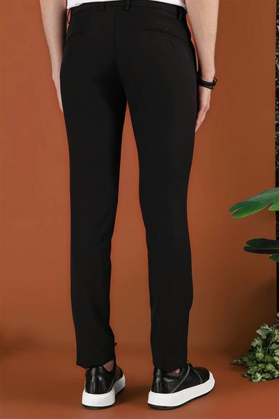 P 1123 Slim Fit Siyah Spor Pantolon