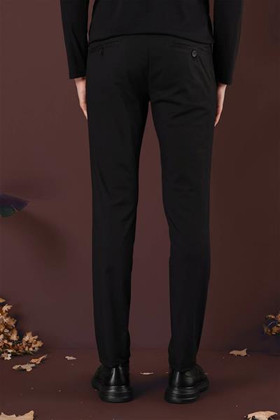 P 1125 Slim Fit Siyah Spor Pantolon