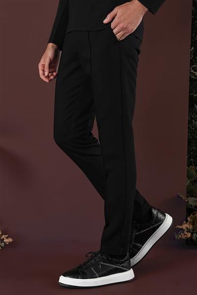 P 1130 Slim Fit Siyah Spor Pantolon