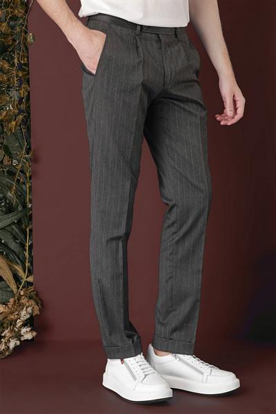 P 1133 Slim Fit Füme Spor Pantolon