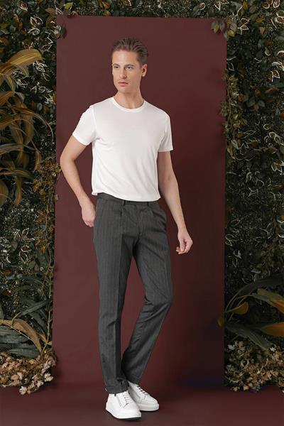 P 1133 Slim Fit Füme Spor Pantolon