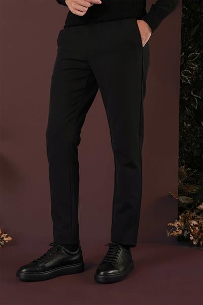 P 1135 Slim Fit Siyah Spor Pantolon