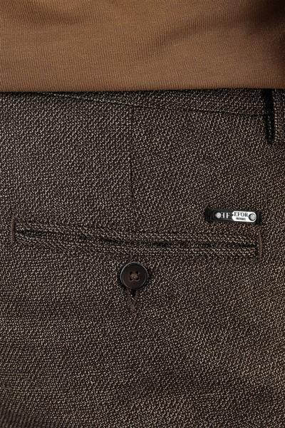 P 1138 Slim Fit Kahve Klasik Pantolon
