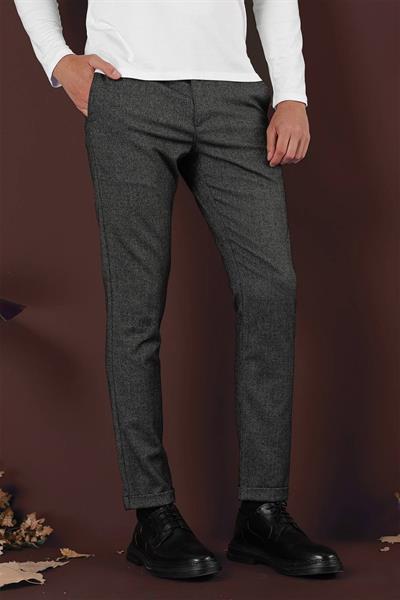 P 1138 Slim Fit Siyah Klasik Pantolon