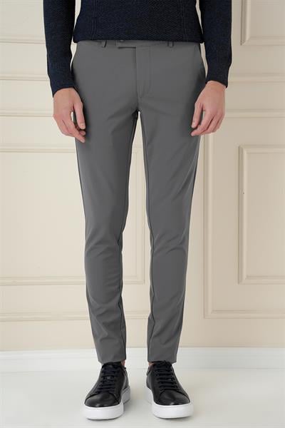 P 1144 Slim Fit Füme Klasik Pantolon