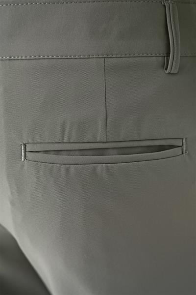 P 1144 Slim Fit Yan Cepli Düz Esnek Casuel Su Yeşili Pantolon