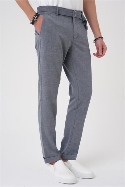 P 1154 Slim Fit Koyu Gri Klasik Pantolon