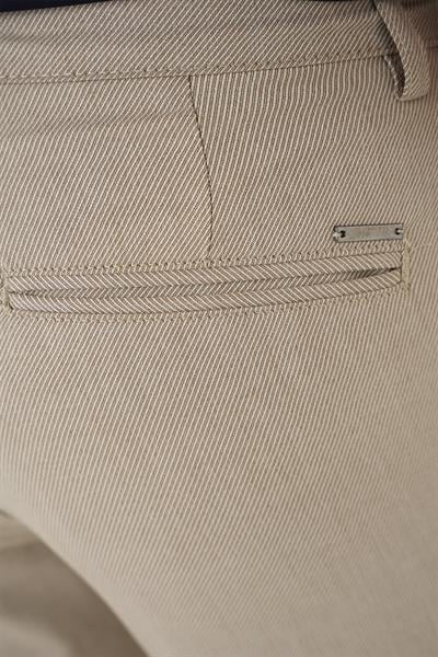P 1158 Slim Fit Bej Klasik Pantolon