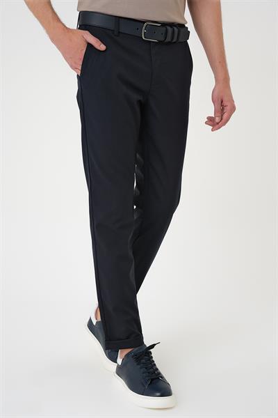 P 1165 Slim Fit Lacivert Klasik Pantolon