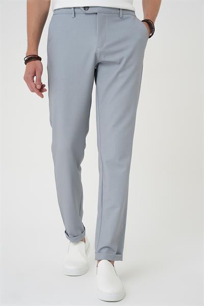 P 1181 Comfort Fit Beli Lastikli Gri Jogger Pantolon 