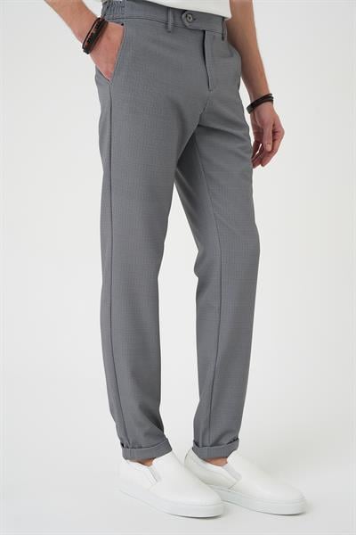 P 1181 Comfort Fit Beli Lastikli Siyah Jogger Pantolon 
