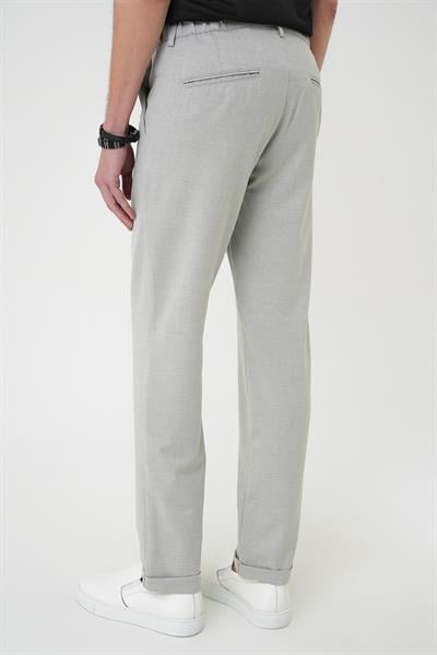 P 1183 Comfort Fit Beli Lastikli Gri Jogger Pantolon 