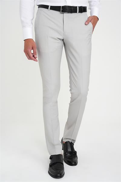 P 1191 Slim Fit Pilesiz Yün Klasik Taş Kumaş Pantolon 