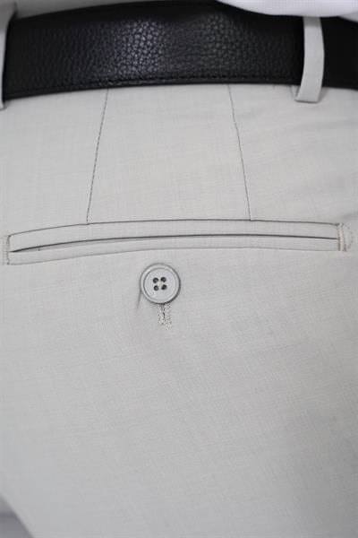 P 1191 Slim Fit Pilesiz Yün Klasik Taş Kumaş Pantolon 