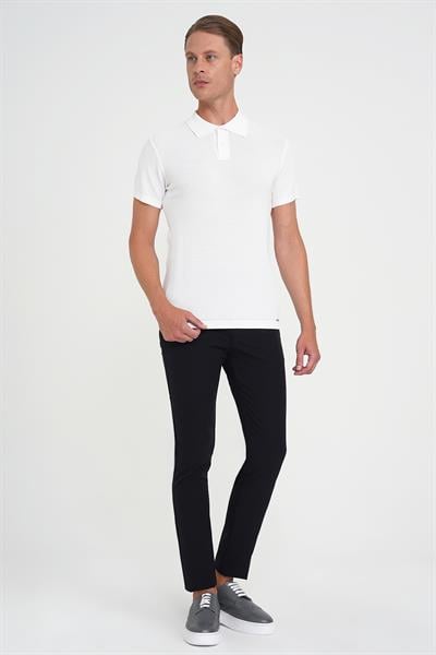 P 1197 PANTOLON SLİM FİT SİYAH CASUAL