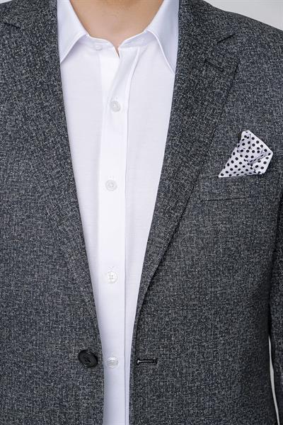 STK 013 Slim Fit Siyah Klasik Takım Elbise