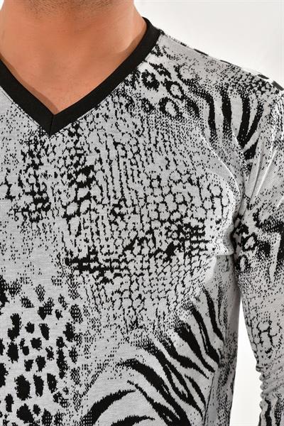 SWT 009 SWEA Slim Fit Siyah-Beyaz Spor 47 - Sweatshırt