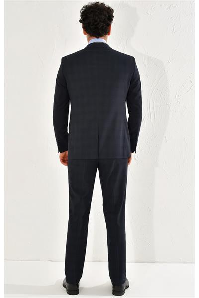 TK 783 Slim Fit Lacivert Klasik Takım Elbise