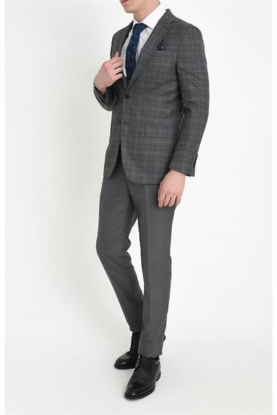 TK 785 Slim Fit Antrasit Klasik Takım Elbise