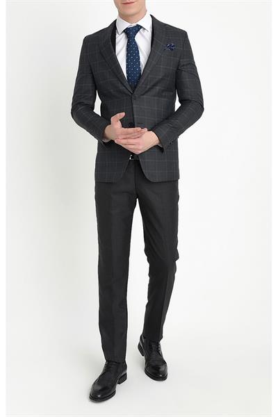 TK 785 Slim Fit Siyah Klasik Takım Elbise