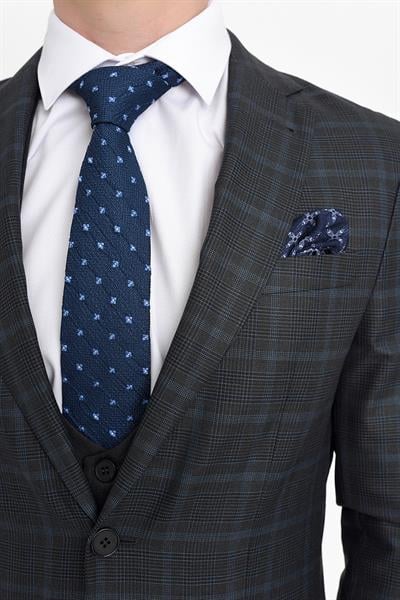 TK 785 Slim Fit Siyah Klasik Takım Elbise