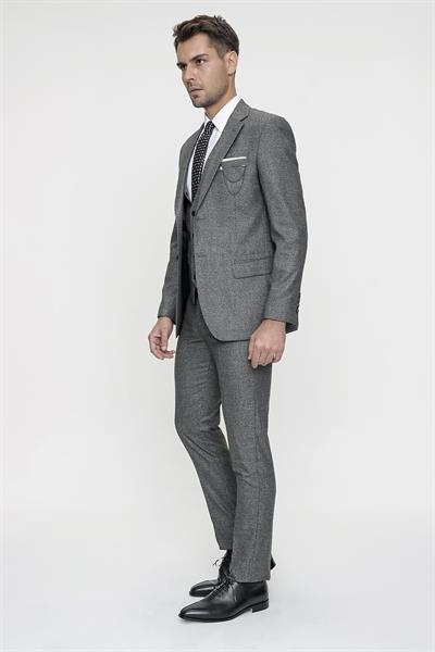 TK 821 Slim Fit Siyah Klasik Takım Elbise