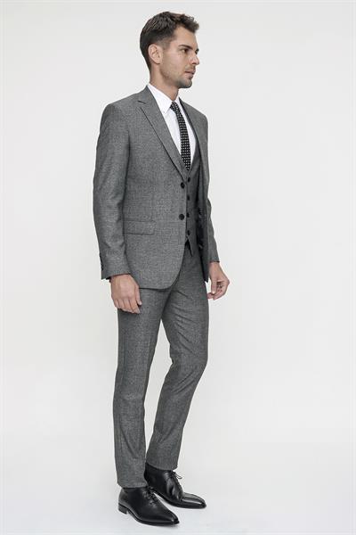 TK 821 Slim Fit Siyah Klasik Takım Elbise