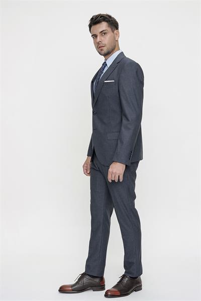 TK 832 Slim Fit Koyu Lacivert Klasik Takım Elbise