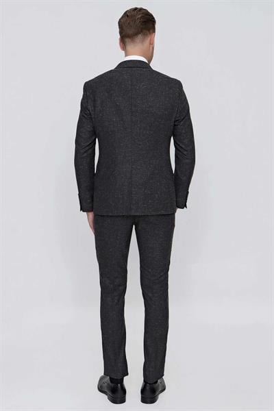 TK 853 Slim Fit Siyah Klasik Takım Elbise